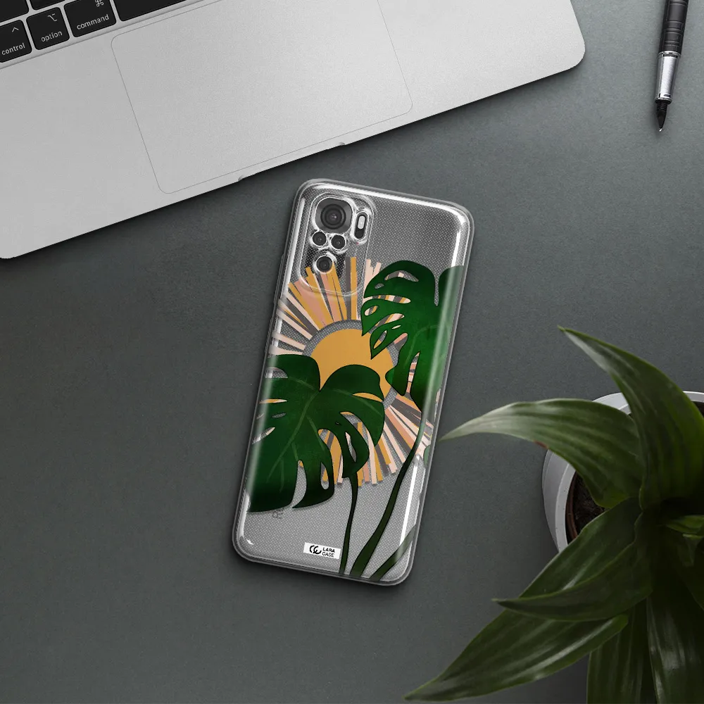 Monstera Leaf Xiaomi Redmi Note 10S Clear Tpu Case