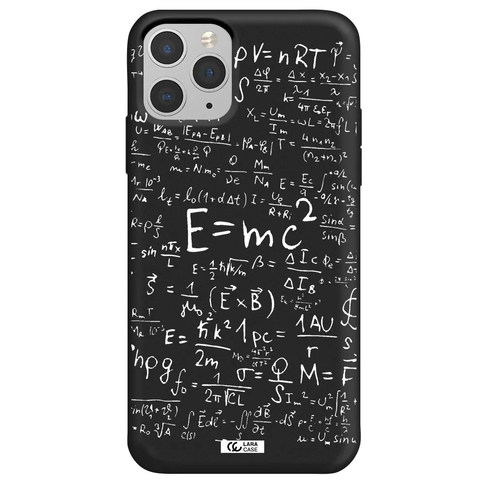 Physics Blackboard Apple iPhone 11 pro max Silicone black Case