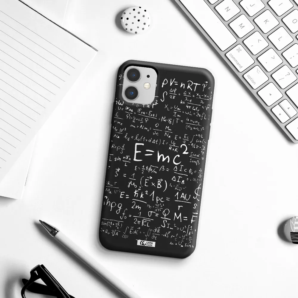 Physics Blackboard Apple iPhone 11 Silicone black Case