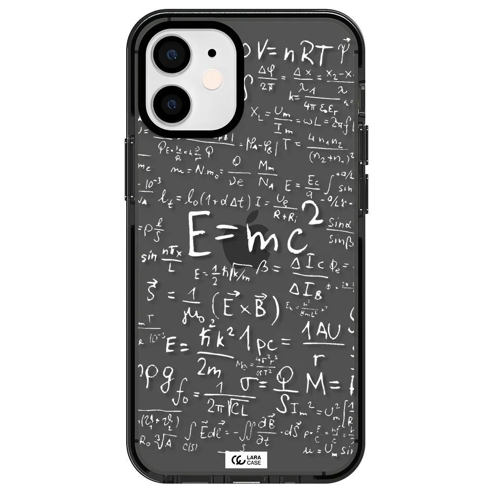 Physics Blackboard Apple iPhone 12 mini impact Smoke Black Case