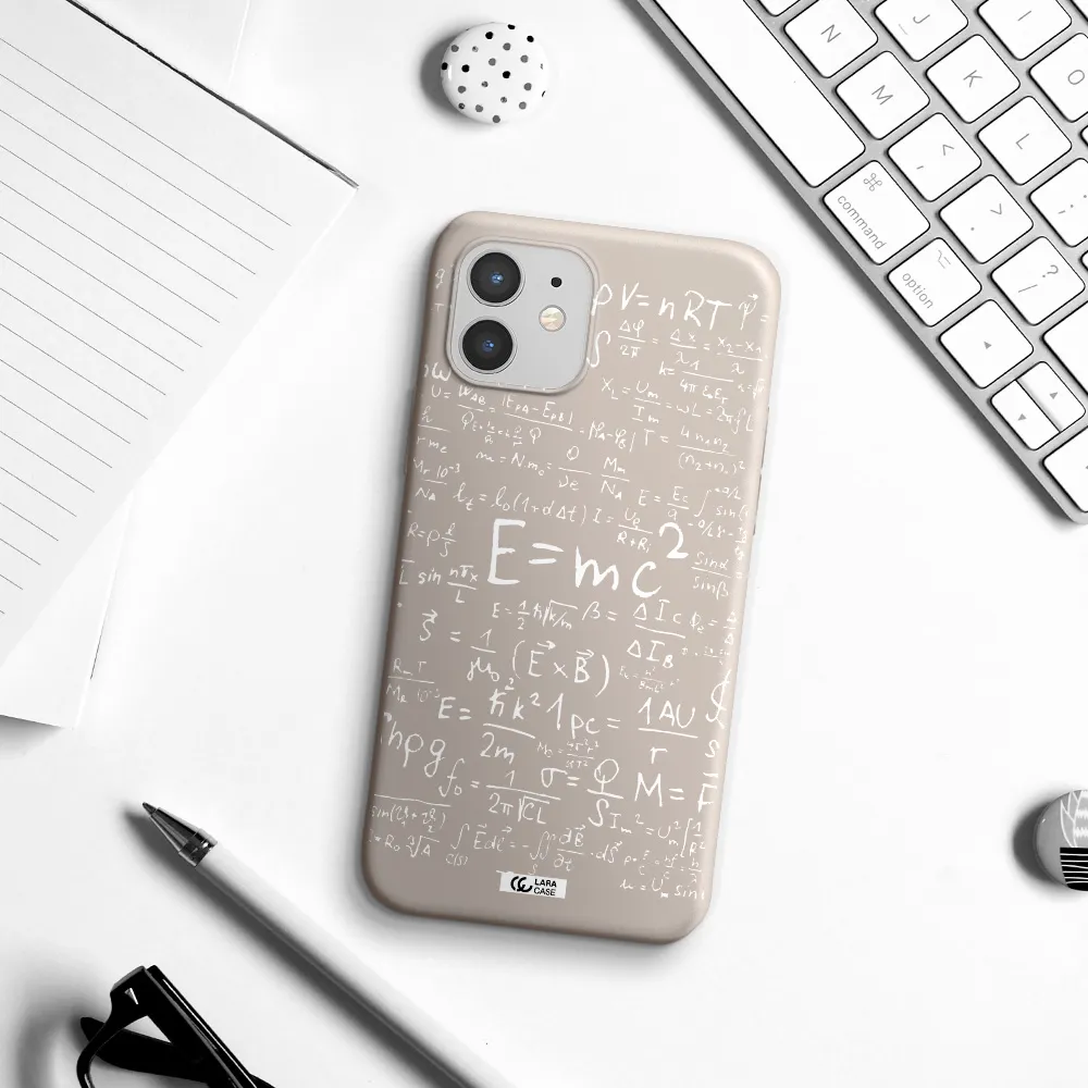 Physics Blackboard Apple iPhone 12 mini Silicone Stone Case