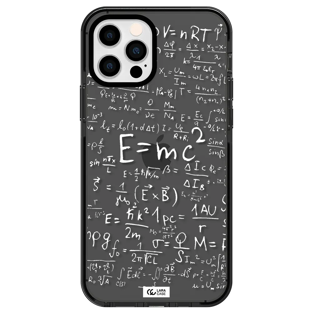 Physics Blackboard Apple iPhone 12 pro impact Smoke Black Case