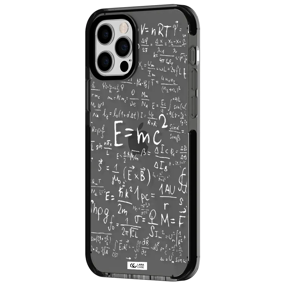 Physics Blackboard Apple iPhone 12 pro impact Smoke Black Case