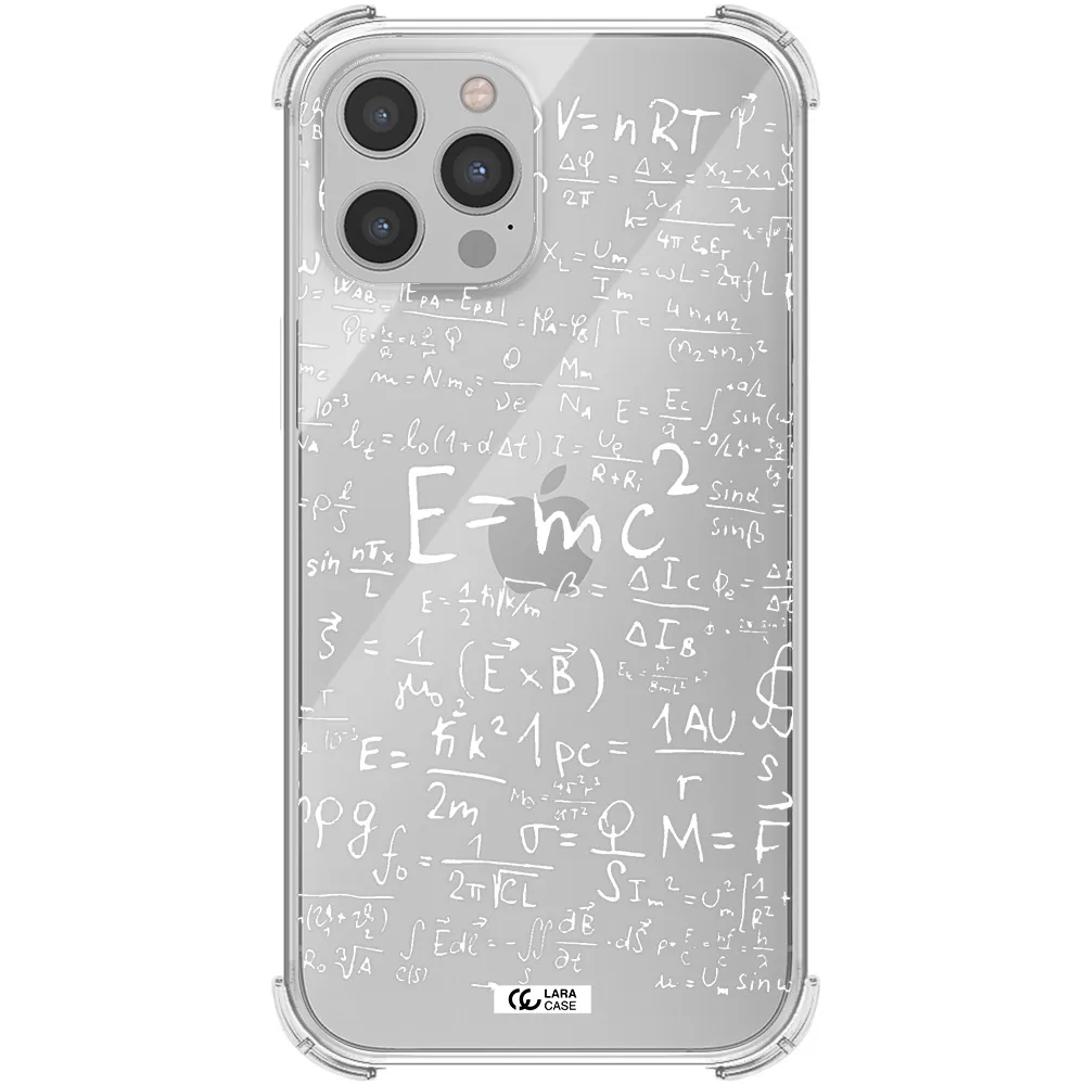 Physics Blackboard Apple iPhone 12 pro max Clear PC Case