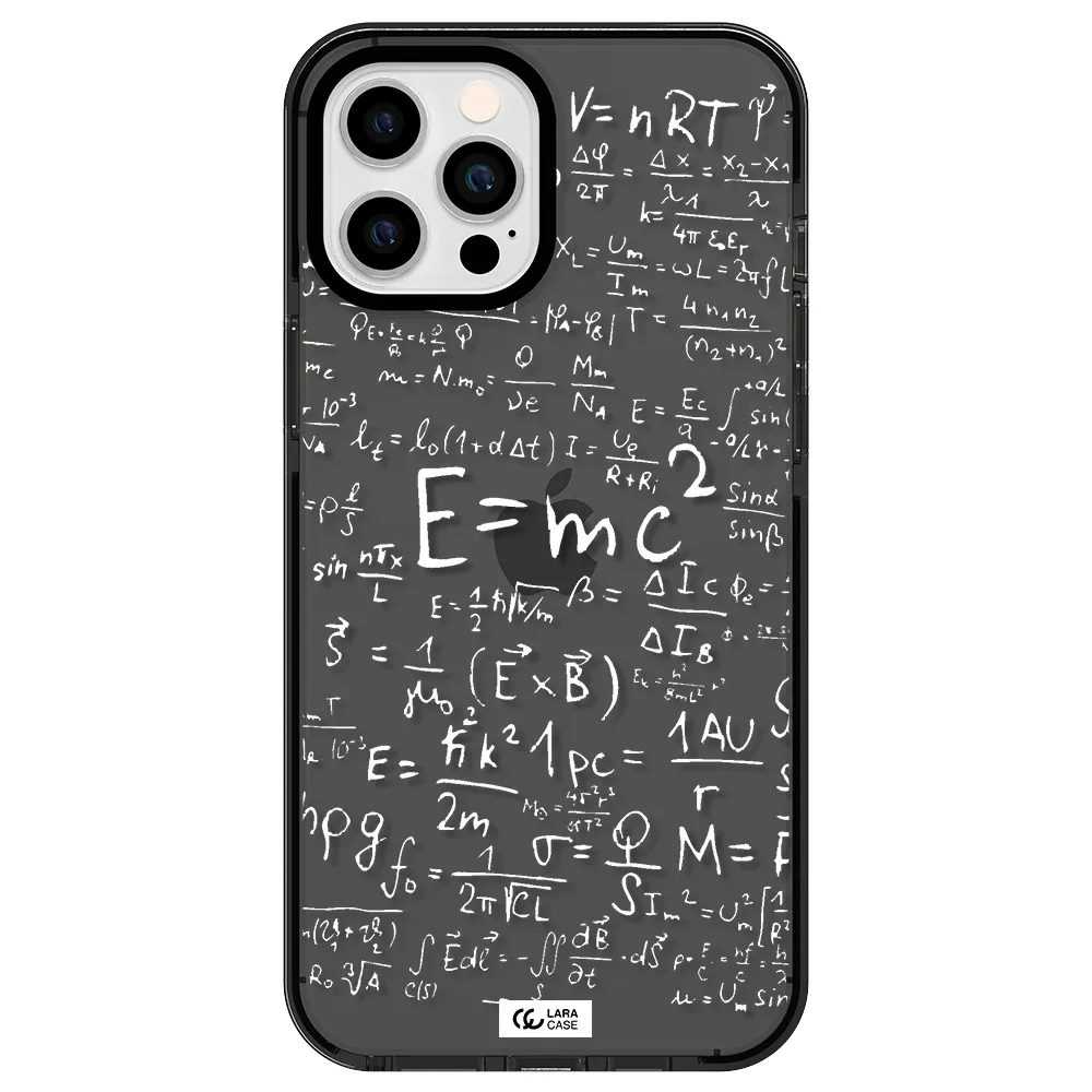 Physics Blackboard Apple iPhone 12 pro max impact Smoke Black Case