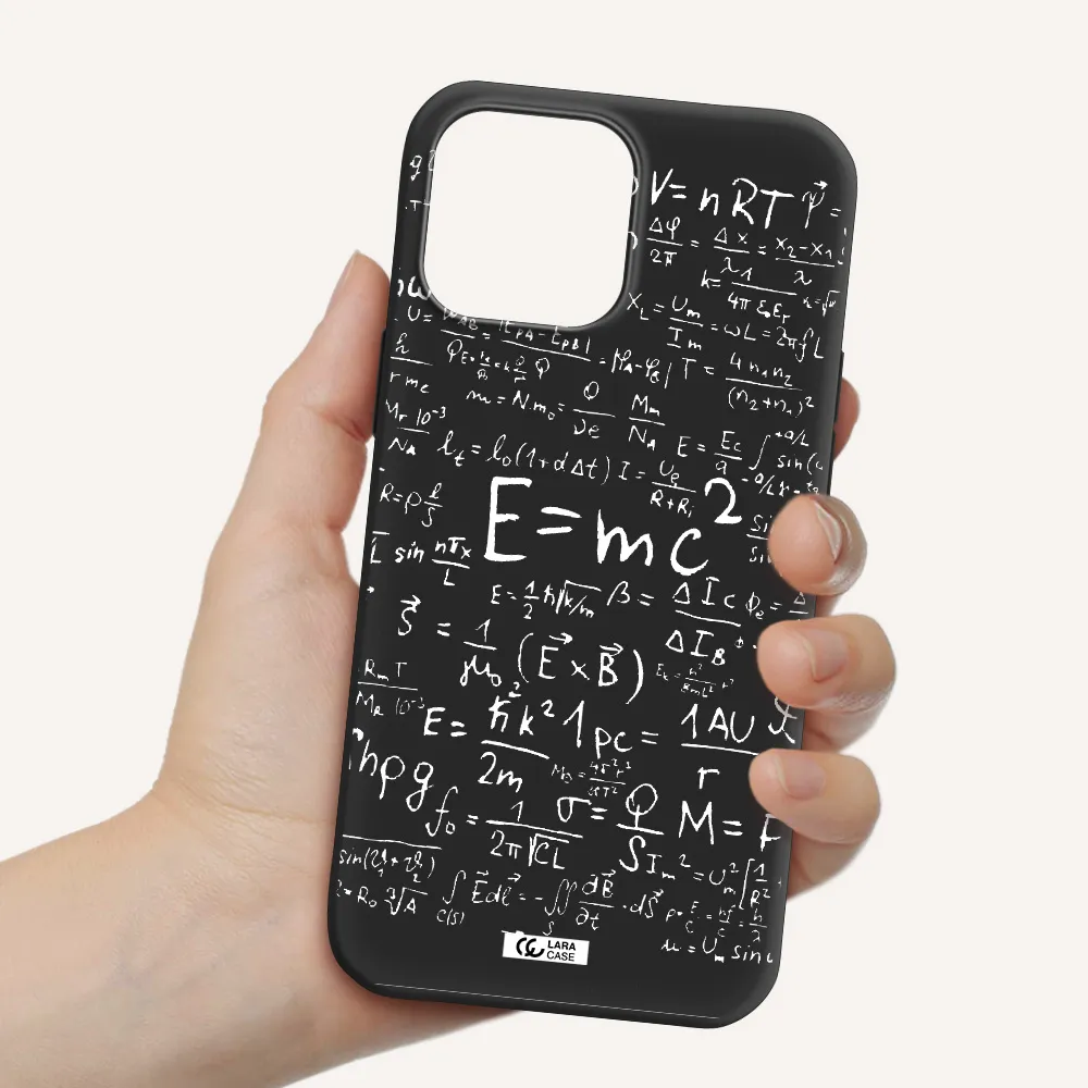 Physics Blackboard Apple iPhone 13 Pro Max Silicone black Case