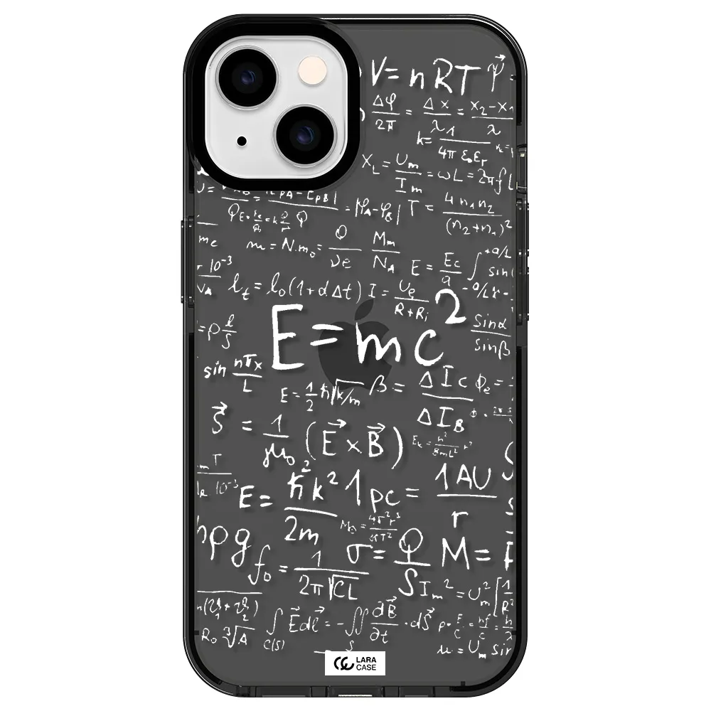 Physics Blackboard Apple iPhone 14 impact Smoke Black Case