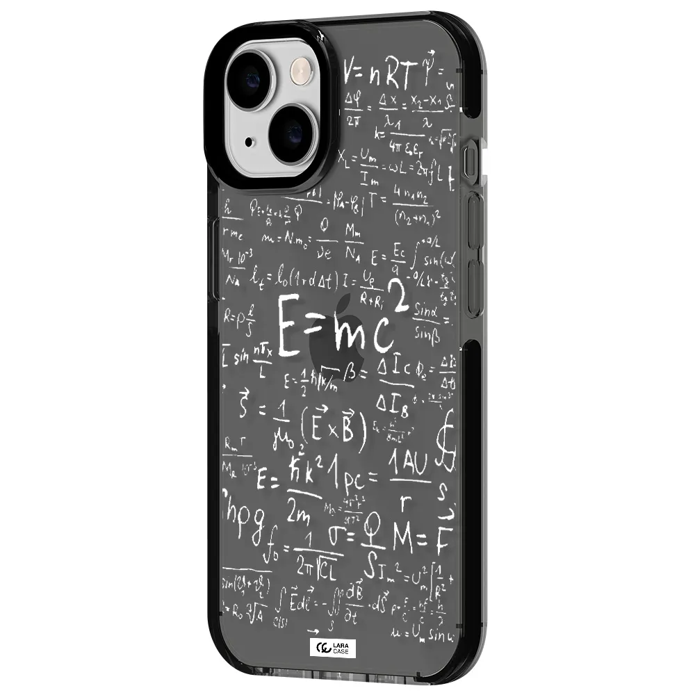 Physics Blackboard Apple iPhone 14 impact Smoke Black Case