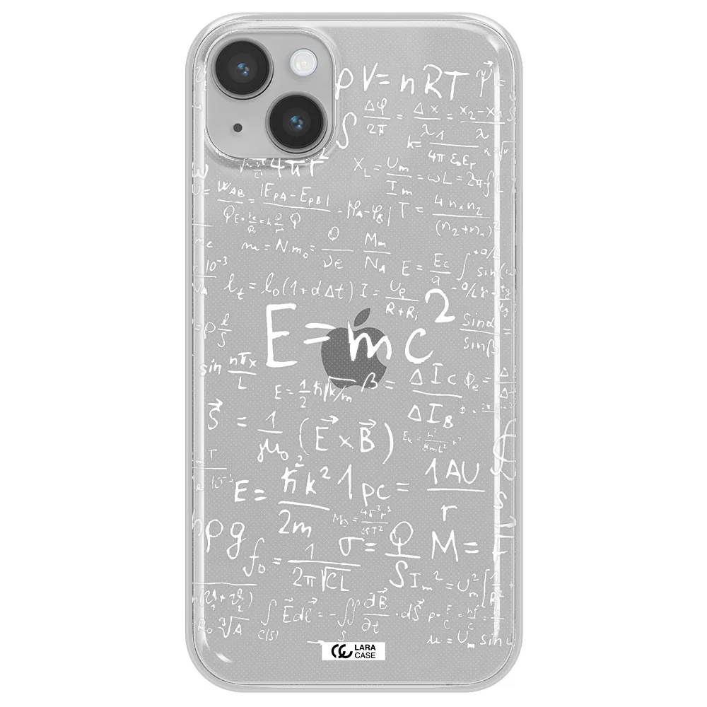 Physics Blackboard Apple iPhone 14 plus Clear TPU Case