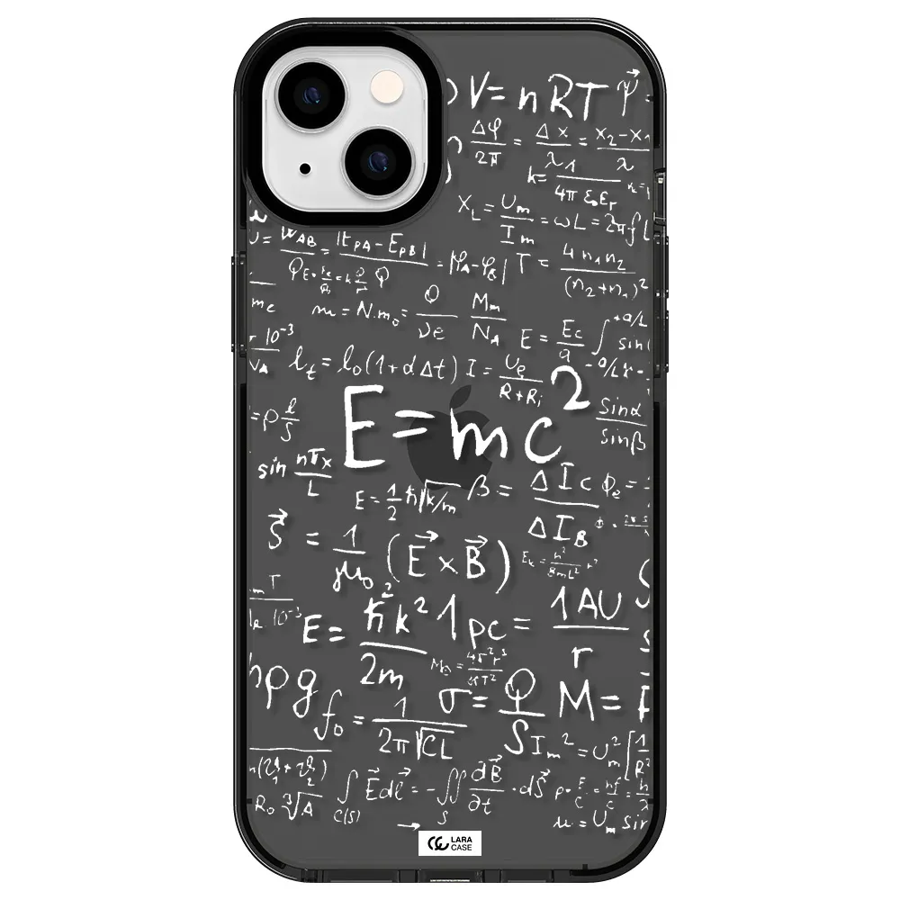 Physics Blackboard Apple iPhone 14 plus impact Smoke Black Case