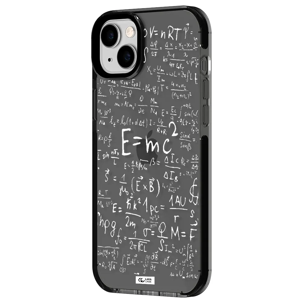 Physics Blackboard Apple iPhone 14 plus impact Smoke Black Case
