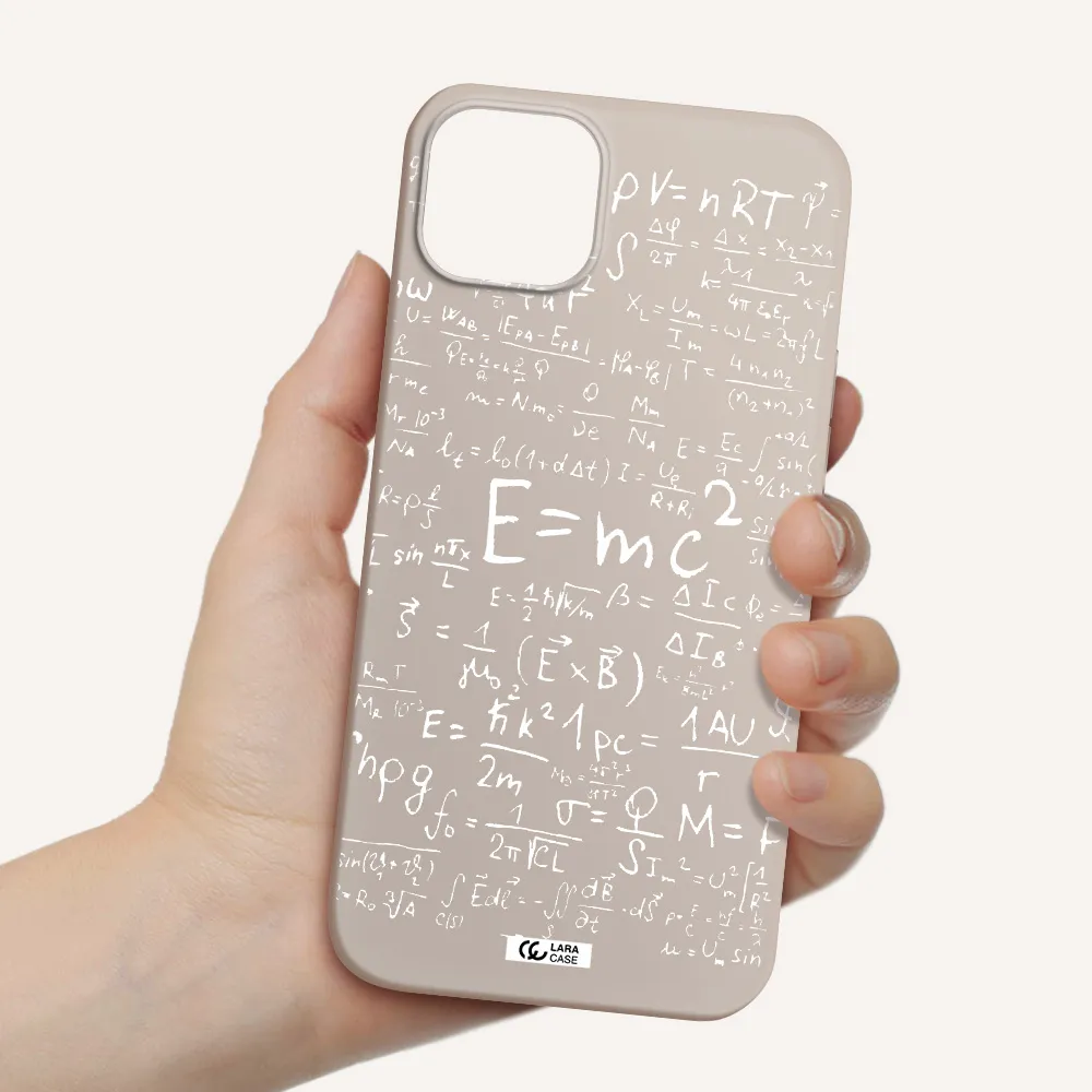 Physics Blackboard Apple iPhone 14 plus Silicone Stone Case