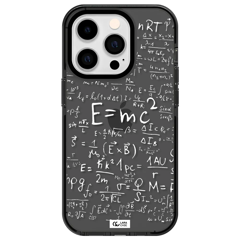 Physics Blackboard Apple iPhone 14 pro impact Smoke Black Case