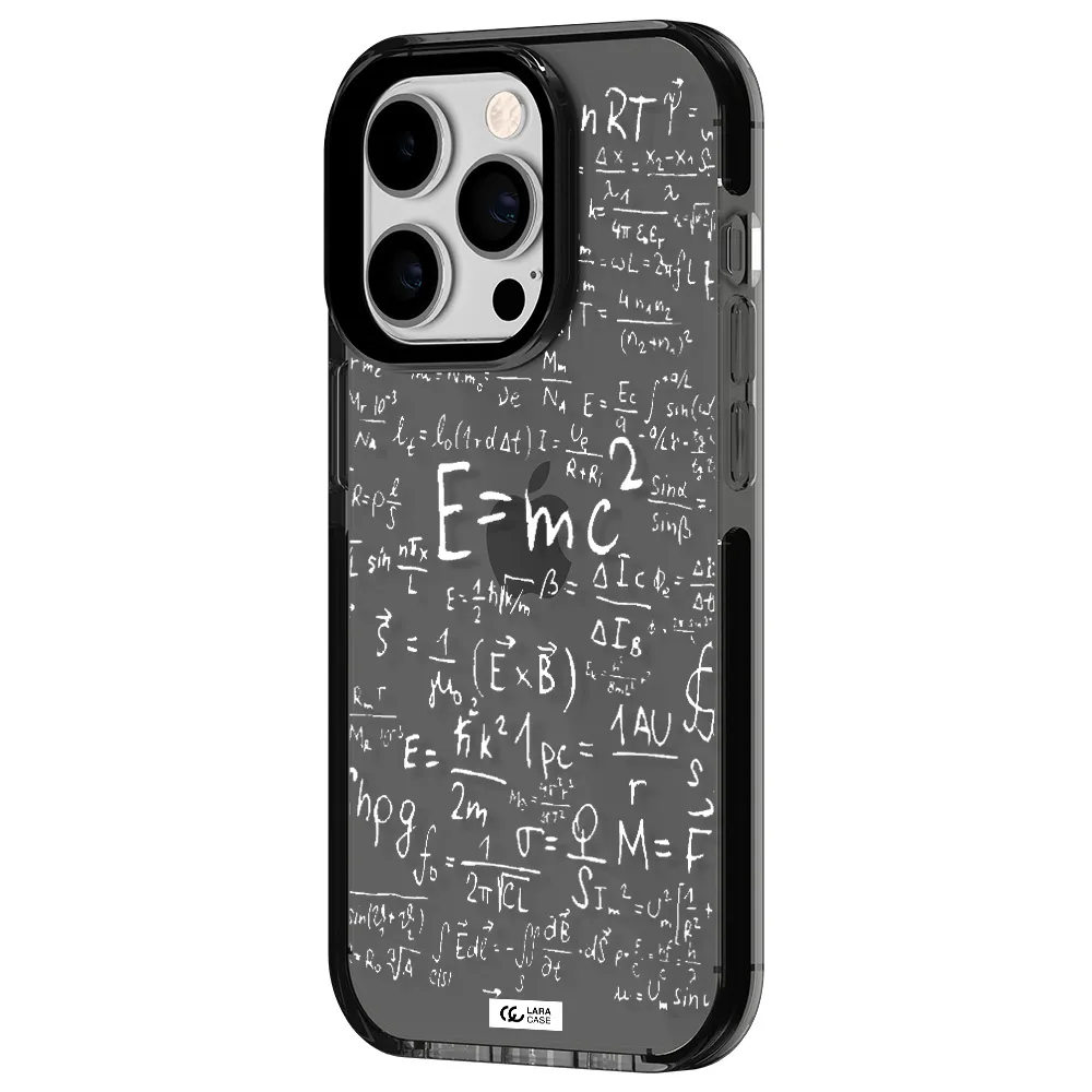 Physics Blackboard Apple iPhone 14 pro impact Smoke Black Case