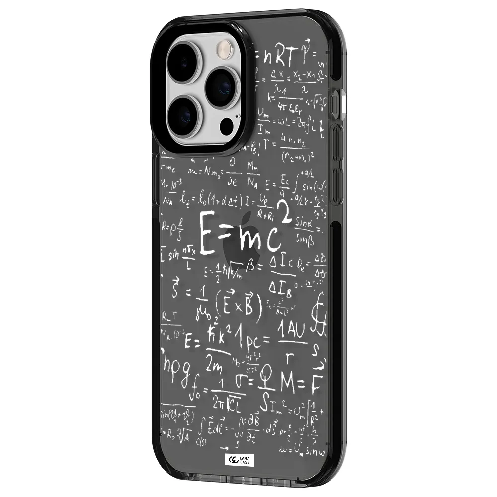 Physics Blackboard Apple iPhone 14 pro max impact Smoke Black Case
