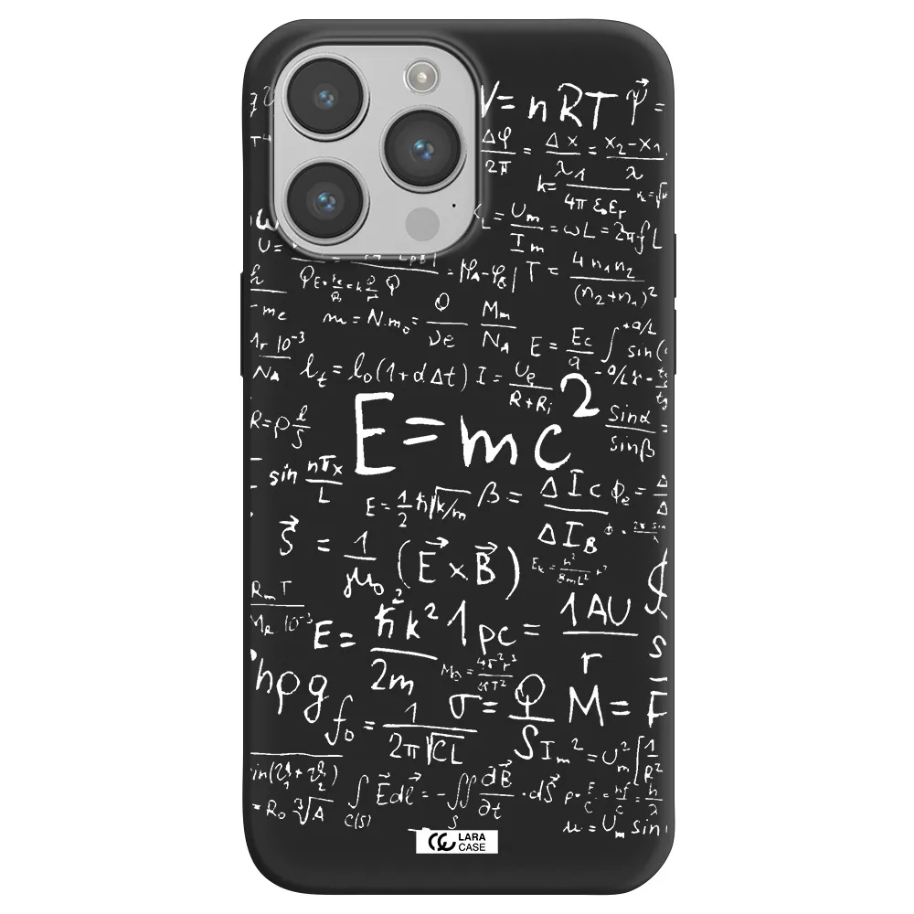 Physics Blackboard Apple iPhone 14 pro max Silicone black Case
