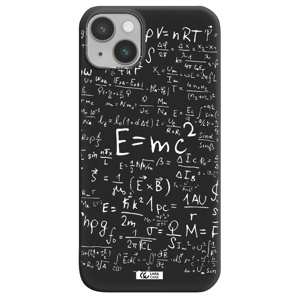 Physics Blackboard Apple iPhone 14 Silicone black Case
