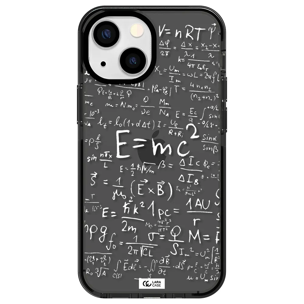 Physics Blackboard Apple iPhone 15 impact Smoke Black Case