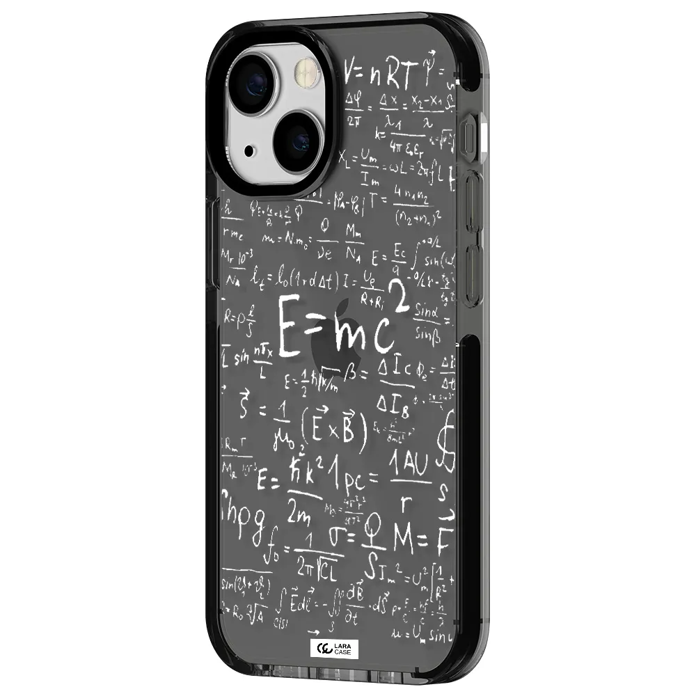 Physics Blackboard Apple iPhone 15 impact Smoke Black Case