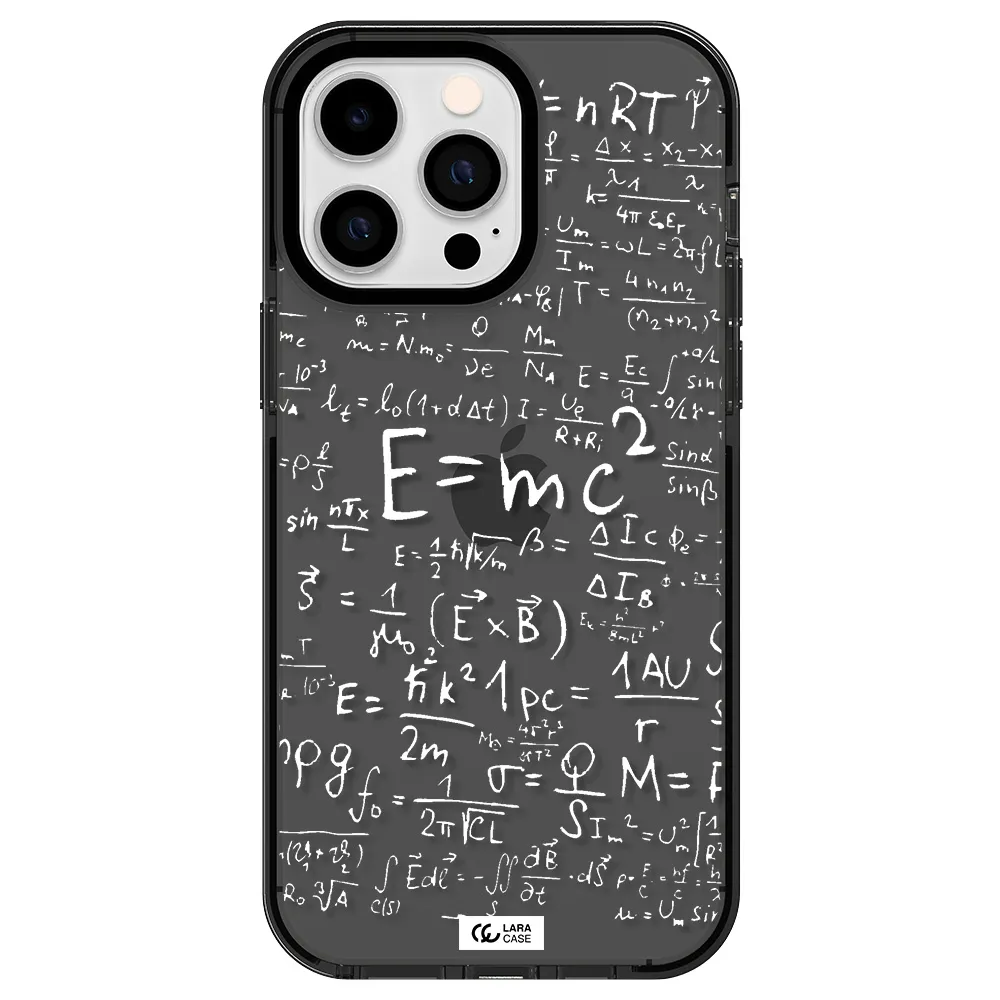 Physics Blackboard Apple iPhone 15 Pro impact Smoke Black Case
