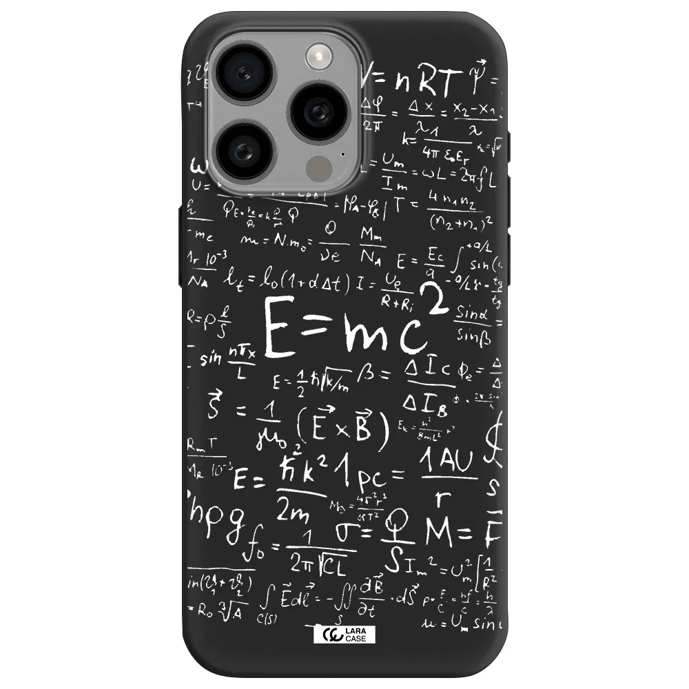 Physics Blackboard Apple Iphone 15 Pro max Silicone black Case
