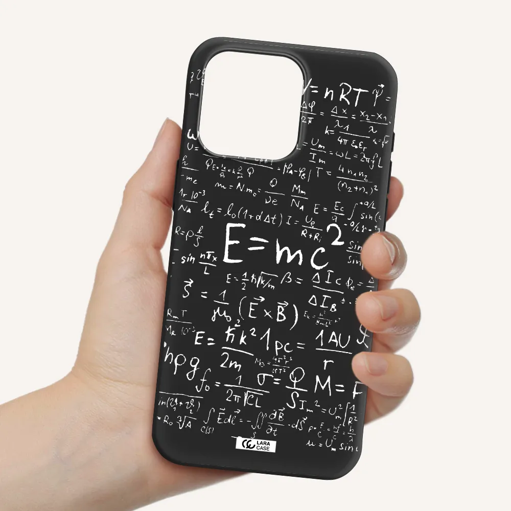 Physics Blackboard Apple Iphone 15 Pro max Silicone black Case