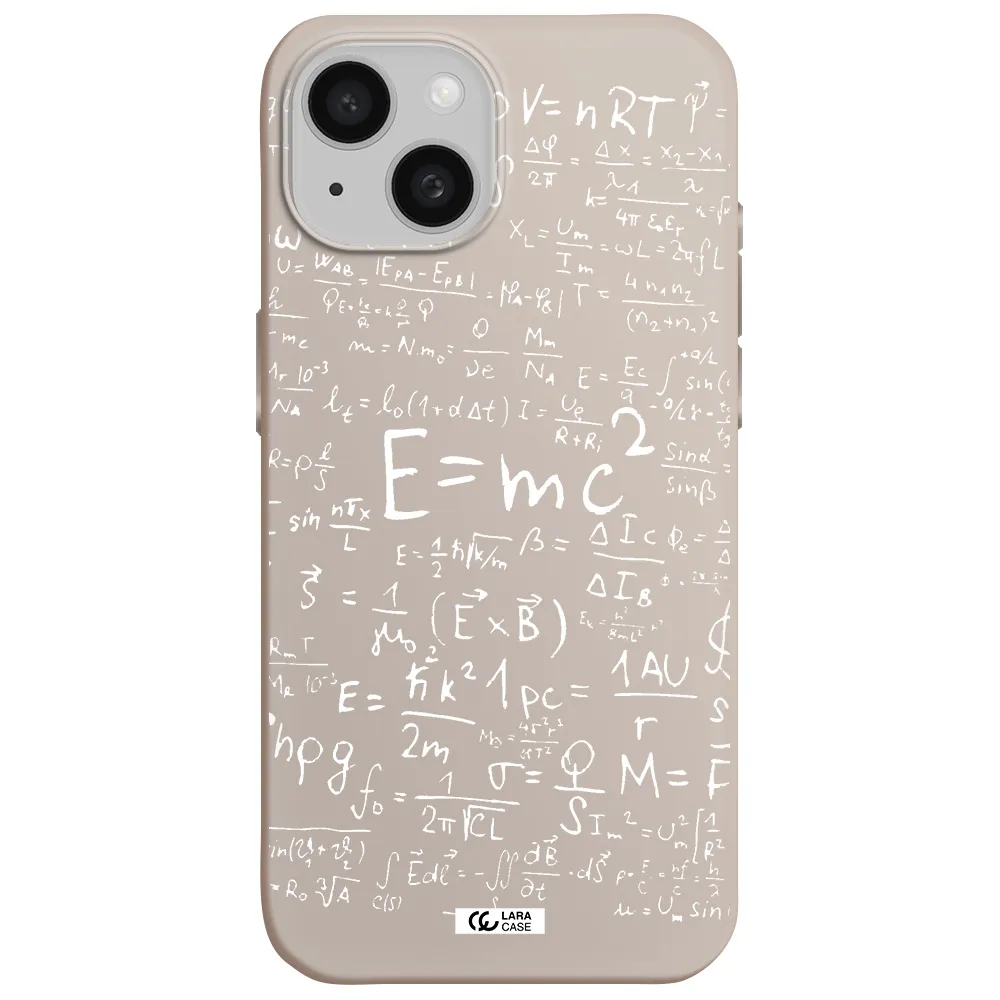 Physics Blackboard Apple iPhone 15 Silicone Stone Case