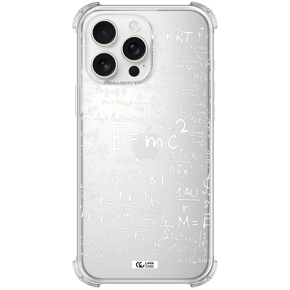Physics Blackboard Apple Iphone 16 Pro Max Clear Pc Case
