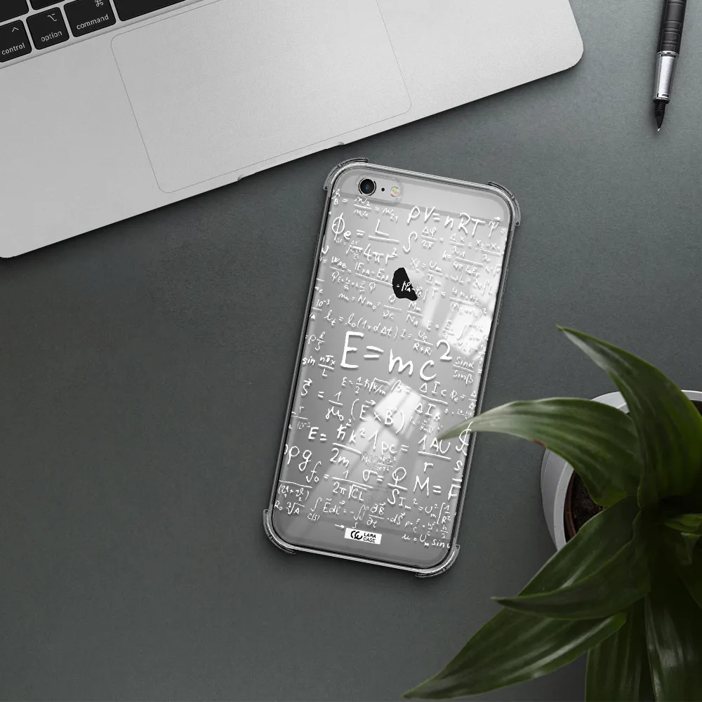 Physics Blackboard Apple iPhone 6 s plus Clear PC Case