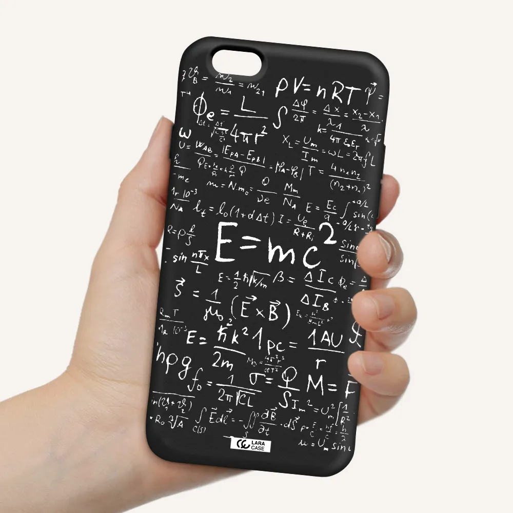 Physics Blackboard Apple iPhone 6 Silicone black Case