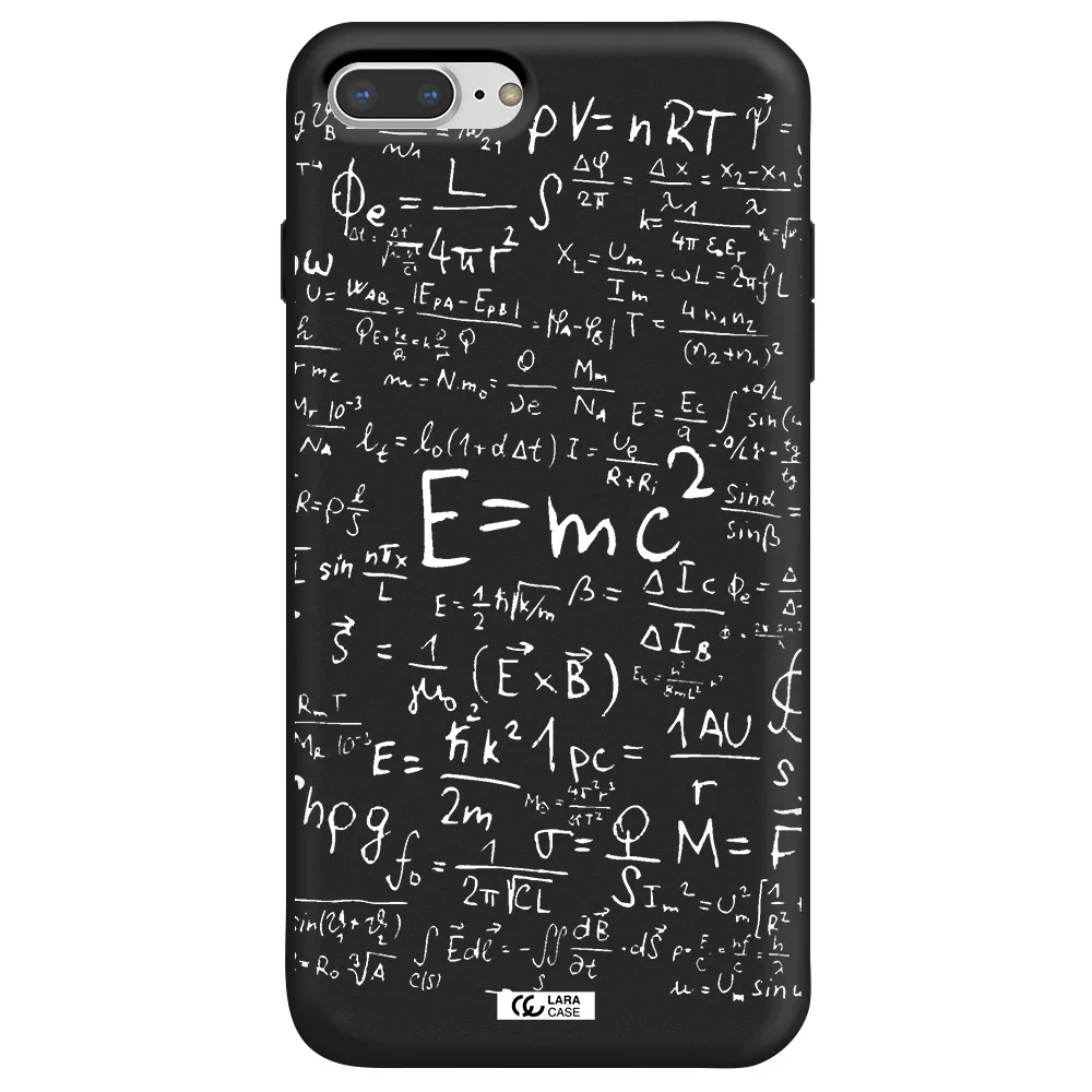 Physics Blackboard Apple iPhone 7 plus Silicone black Case