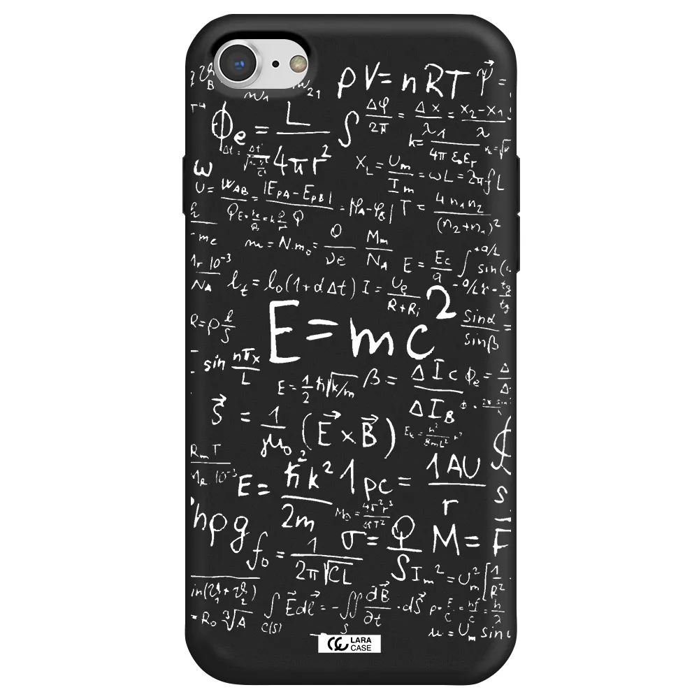 Physics Blackboard Apple iPhone 7 Silicone black Case