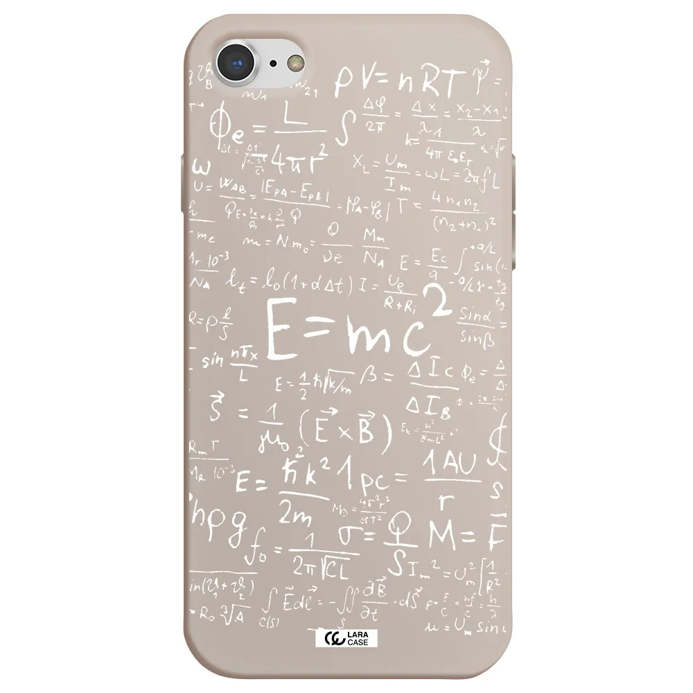 Physics Blackboard Apple iPhone 7 Silicone Stone Case