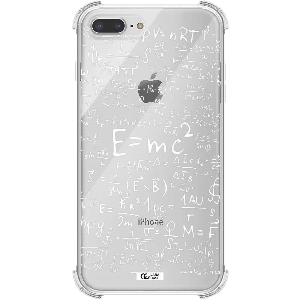 Physics Blackboard Apple iPhone 8 plus Clear PC Case