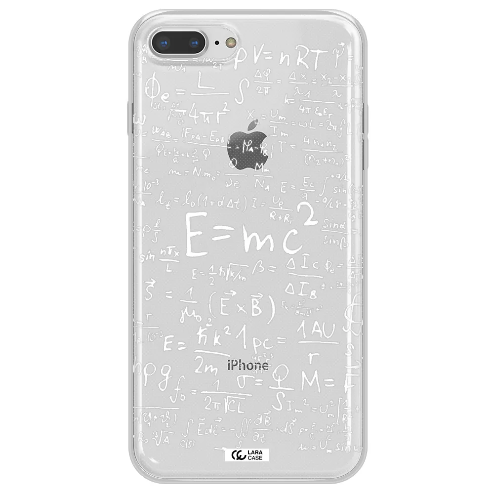 Physics Blackboard Apple iPhone 8 plus Clear TPU Case