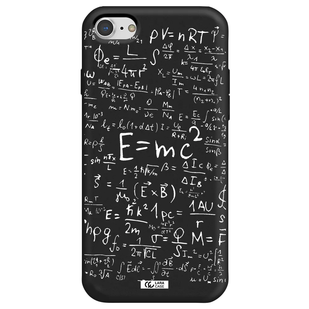 Physics Blackboard Apple iPhone 8 Silicone black Case