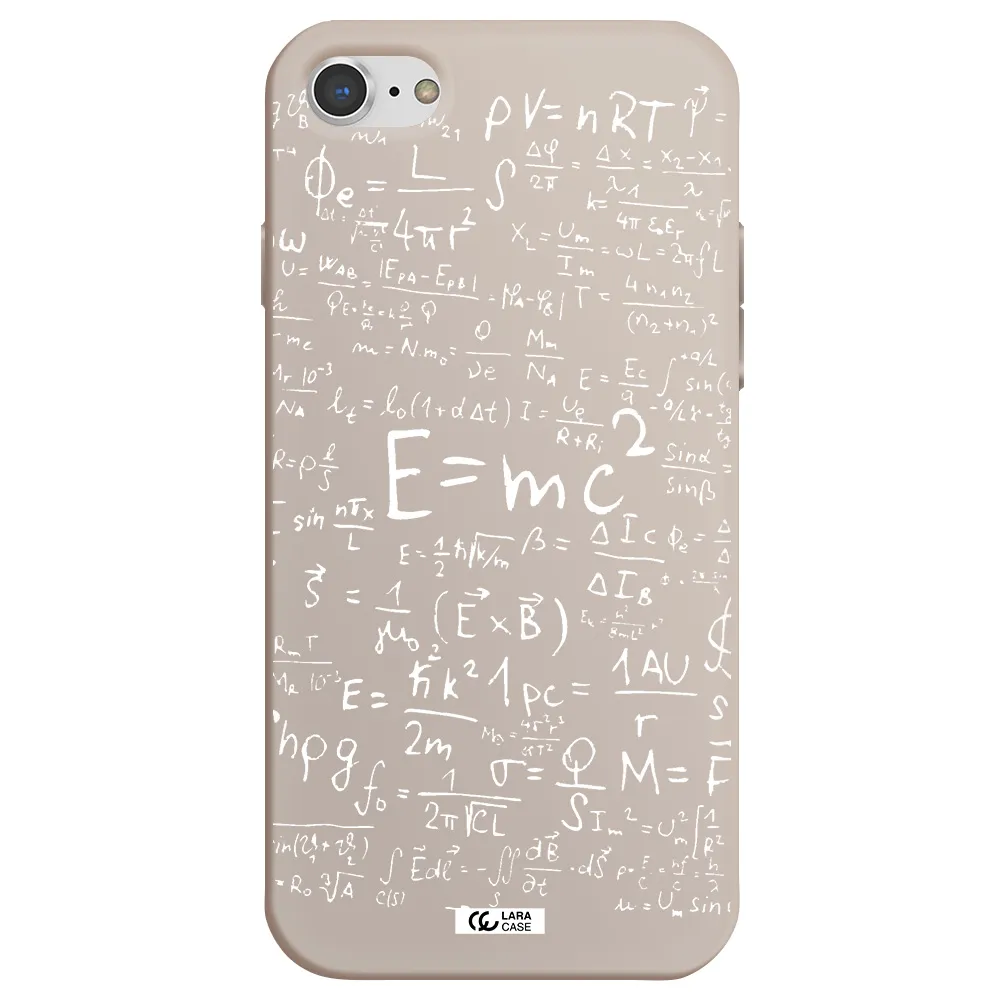 Physics Blackboard Apple iPhone 8 Silicone Stone Case