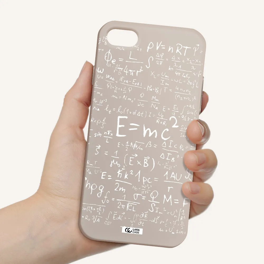 Physics Blackboard Apple iPhone 8 Silicone Stone Case