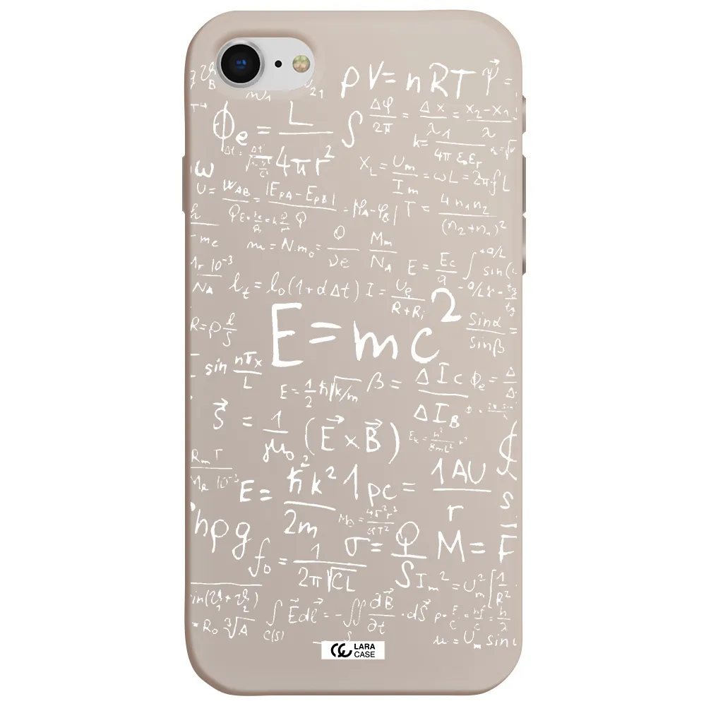 Physics Blackboard Apple iPhone se 2020 Silicone Stone Case