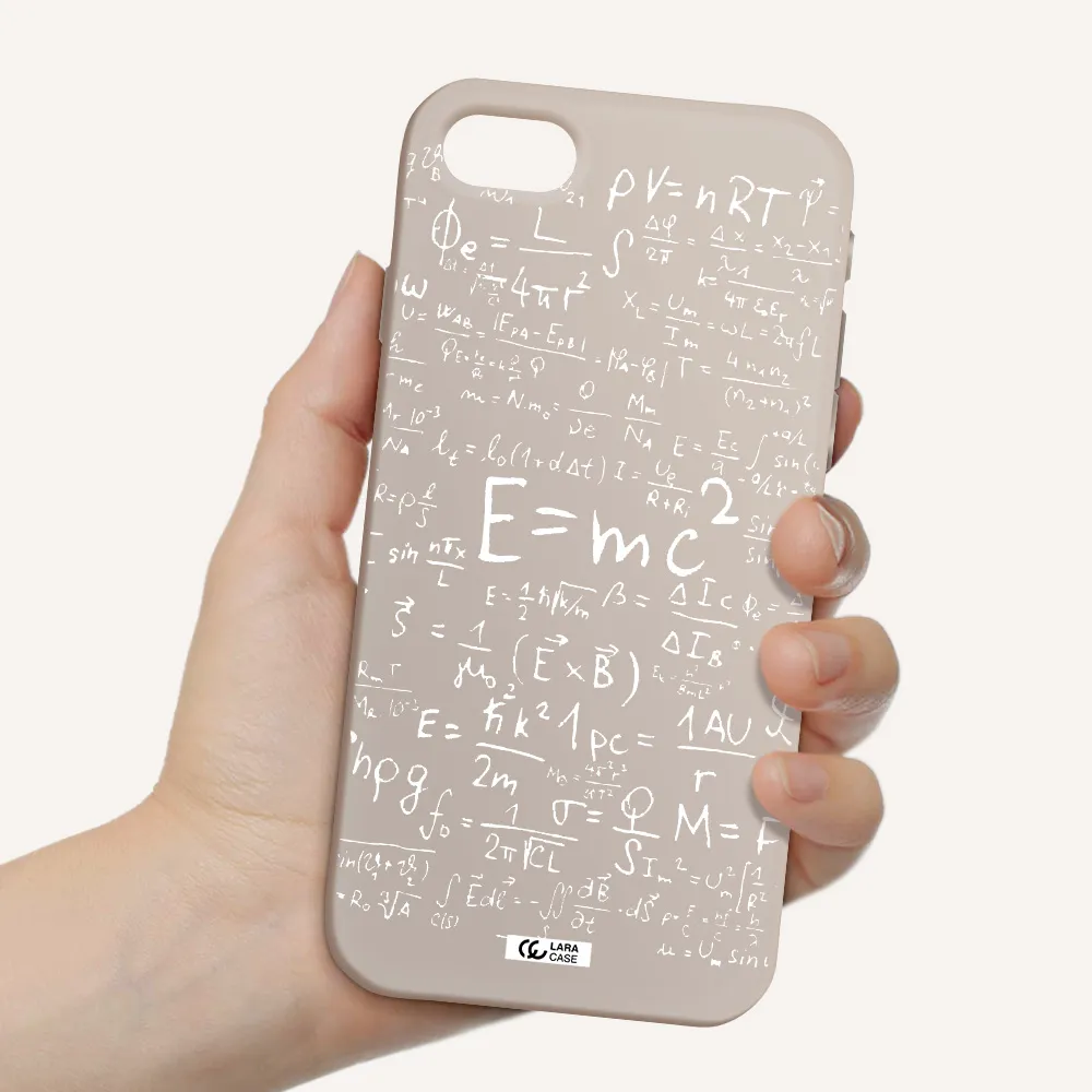 Physics Blackboard Apple iPhone se 2020 Silicone Stone Case