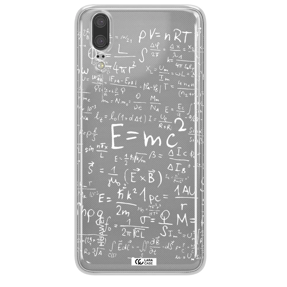 Physics Blackboard Huawei P20 Clear TPU Case