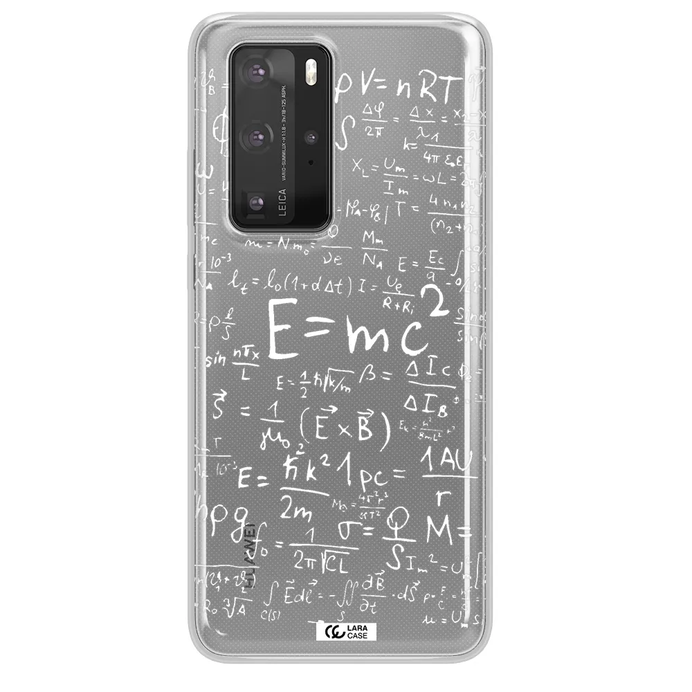 Physics Blackboard Huawei P40 Pro Clear TPU Case