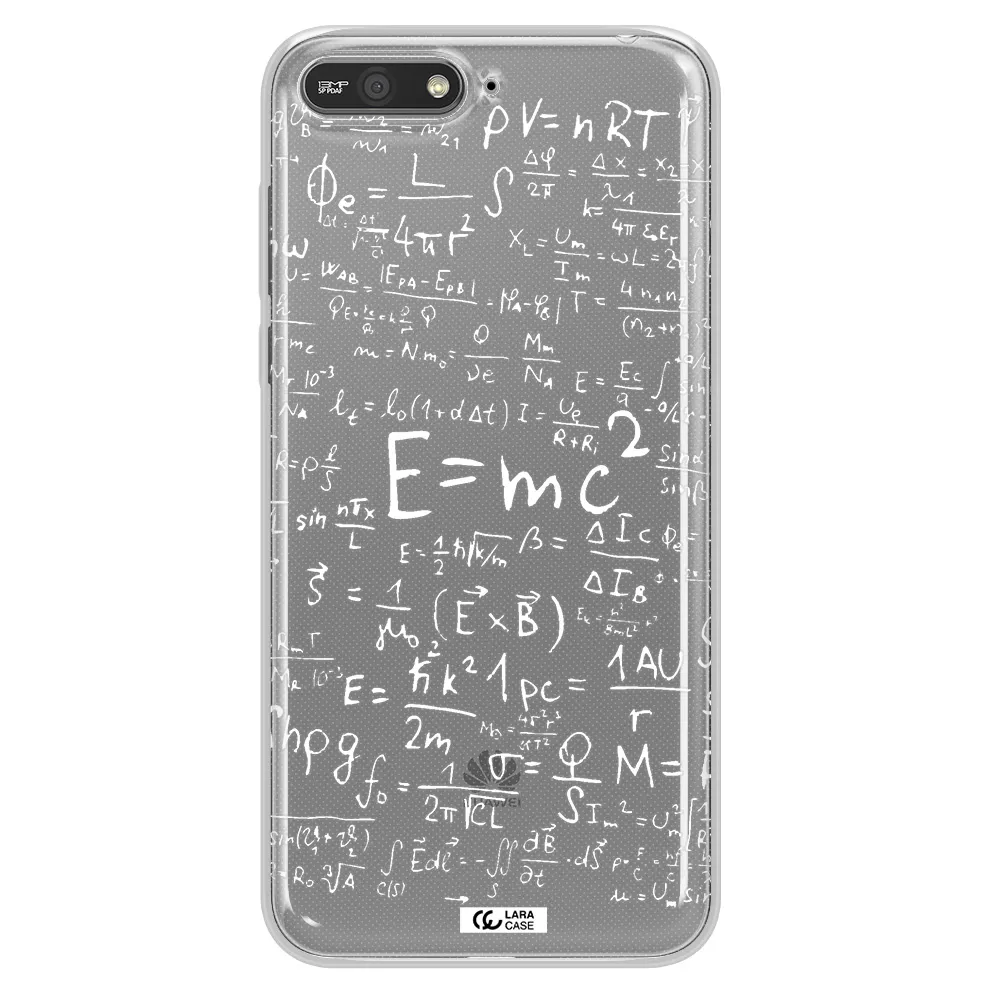 Physics Blackboard Huawei Y6 2018 Clear TPU Case