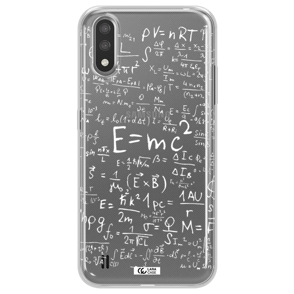 Physics Blackboard Samsung A01 Clear TPU Case