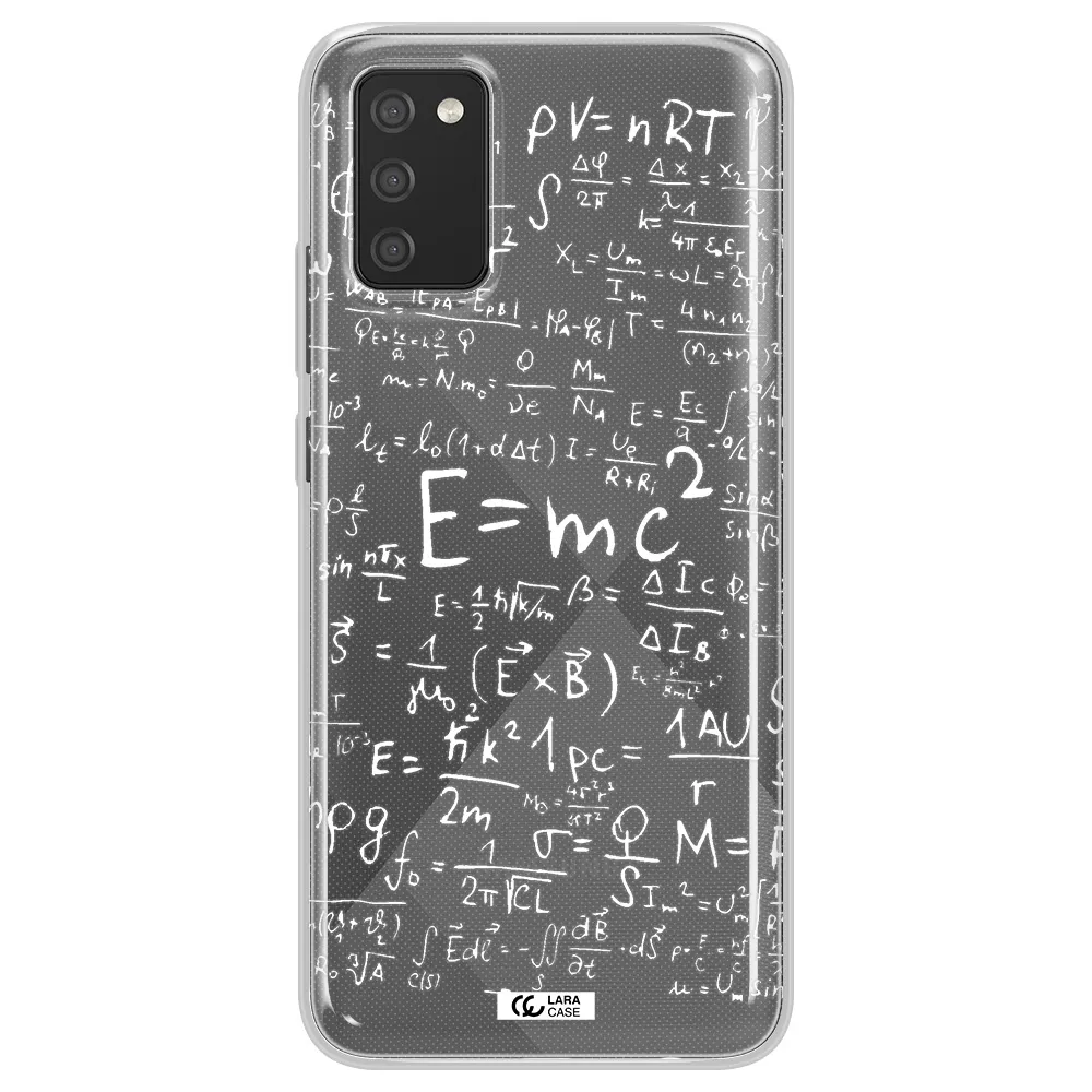 Physics Blackboard Samsung A02S Clear TPU Case