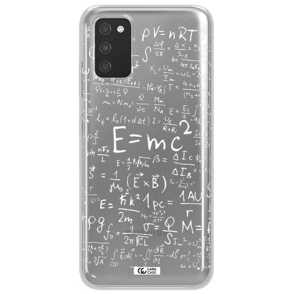Physics Blackboard Samsung A03S Clear TPU Case