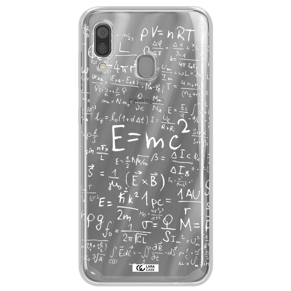 Physics Blackboard Samsung A30 Clear TPU Case