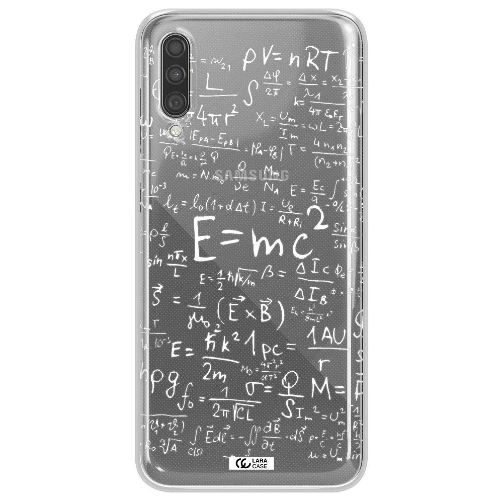 Physics Blackboard Samsung A30S Clear TPU Case