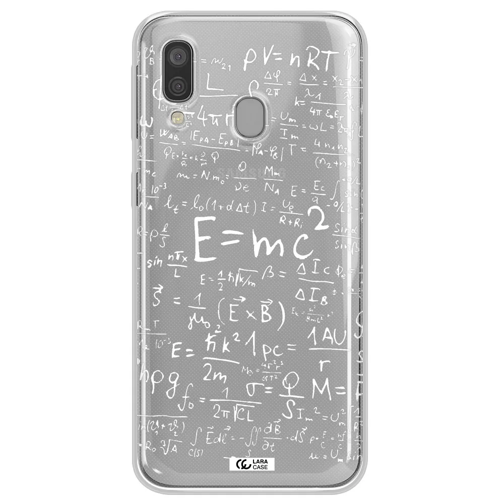 Physics Blackboard Samsung A40 Clear TPU Case