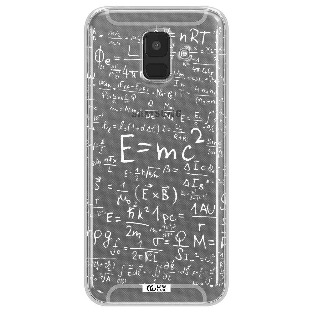 Physics Blackboard Samsung A6 Clear TPU Case